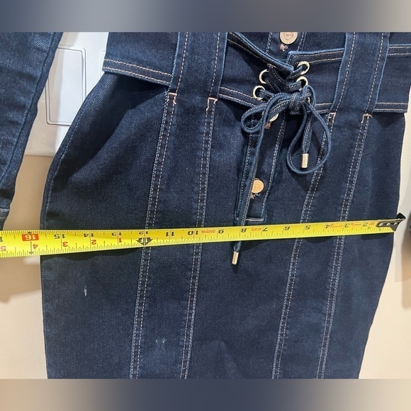 White House Black Market WHBM Jean/Denim Dress. LIKE NEW 2P. - Picture 10 of 10